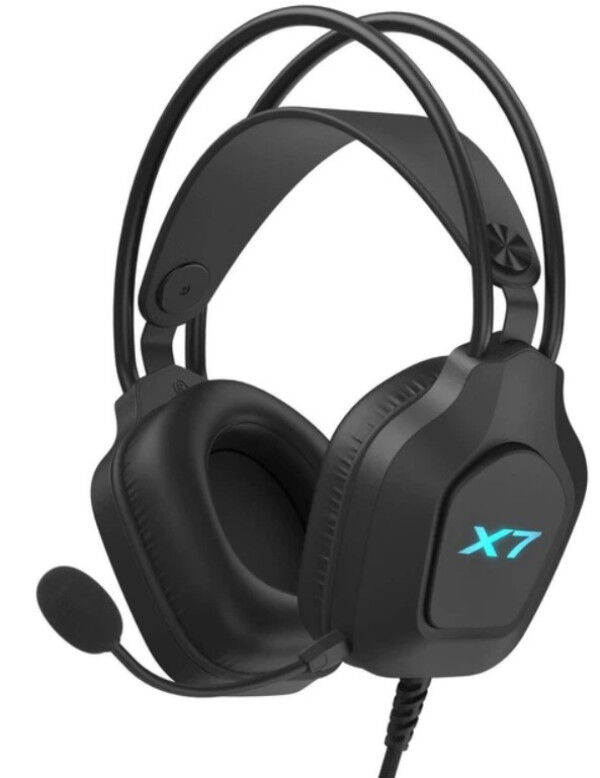 A4tech A4-XH-200 Gejmerske slušalice A4Tech X7 Mikrofon SURROUND USB LED, Crna