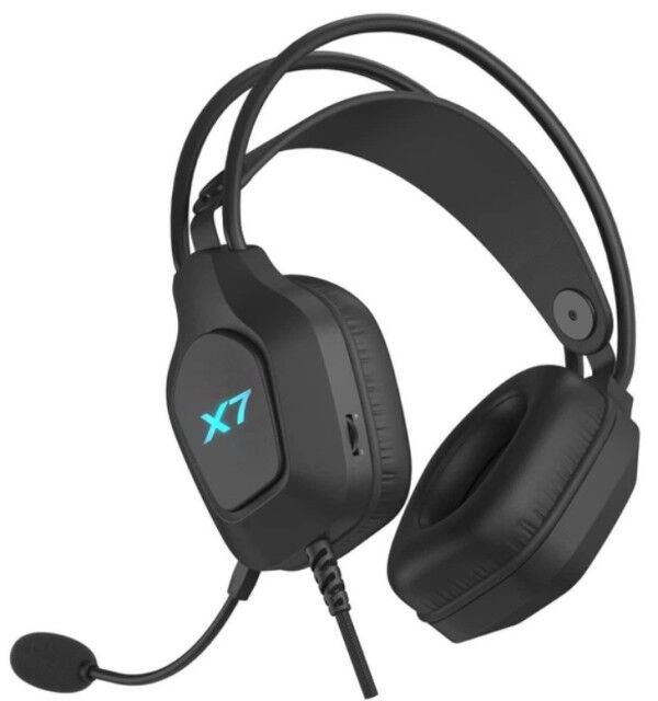 A4tech A4-XH-200 Gejmerske slušalice A4Tech X7 Mikrofon SURROUND USB LED, Crna
