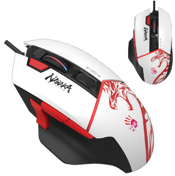 A4tech A4-W95 Gejmerski miš ULTRA NARAKA Bloody RGB 20.000 DPI White, White
