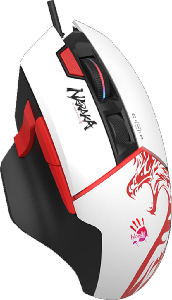 A4tech A4-W95 Gejmerski miš ULTRA NARAKA Bloody RGB 20.000 DPI White, White