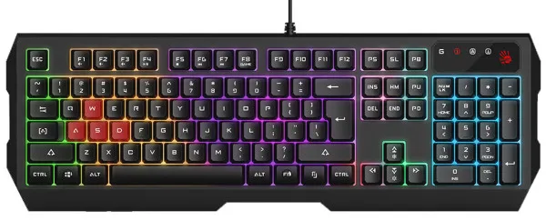 A4tech A4-B135N Bloody Gaming tastatura RGB USB, Crna