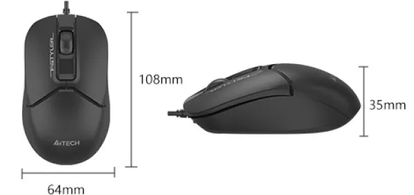 A4tech A4-FM12T Optički miš 1200Dpi, Crni