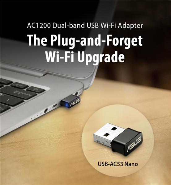 Asus USB-AC53 Nano Dual-band USB Wi-Fi Adapter