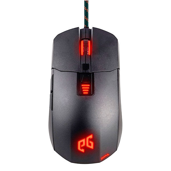 EpicGear Zora Gaming miš IR LED optički USB 3500DPI 7 tastera 1.8m kabl, Crni