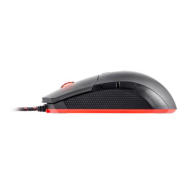 EpicGear Zora Gaming miš IR LED optički USB 3500DPI 7 tastera 1.8m kabl, Crni