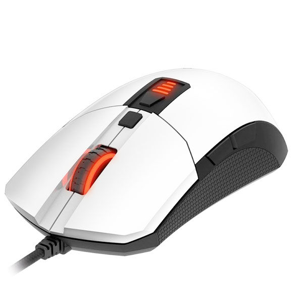 EpicGear Zora Gaming miš IR LED optički USB 3500DPI 7 tastera 1.8m kabl, Beli