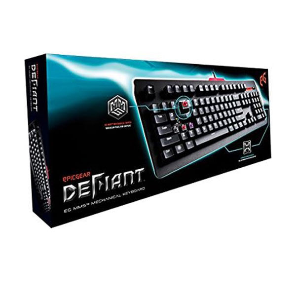 EpicGear DeFiant Gejmerska tastatura German EG Purple Black/Black LED pozadinsko osvetljenje, Black