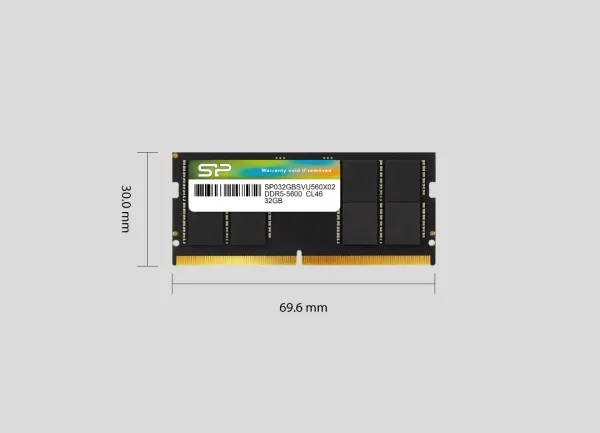 Silicon Power SP016GBSVU560F02 Memorija RAM Sodimm DDR5 16GB 5600MHz