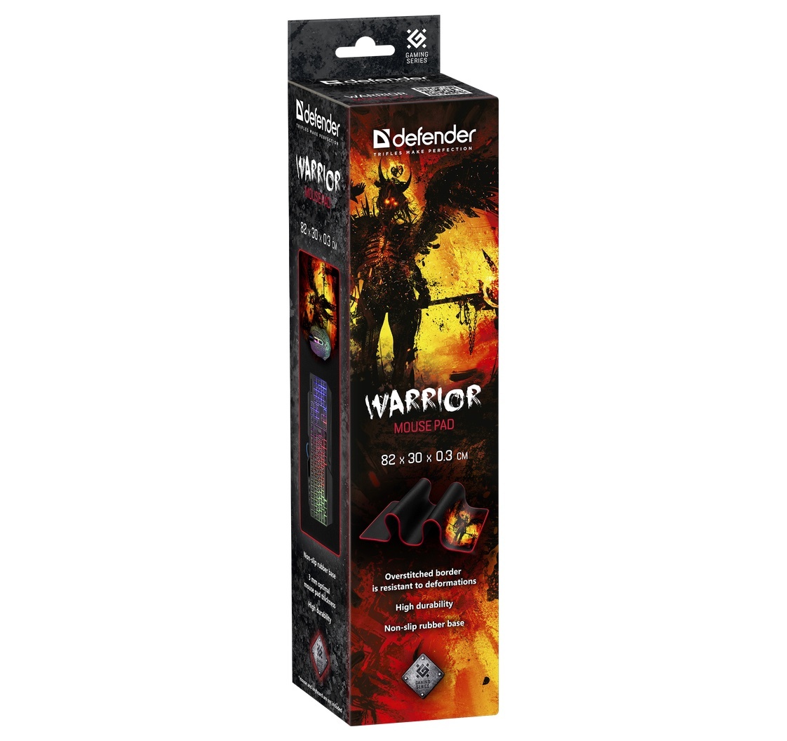 Defender Warrior Gaming podloga 820x300x3mm, Crna