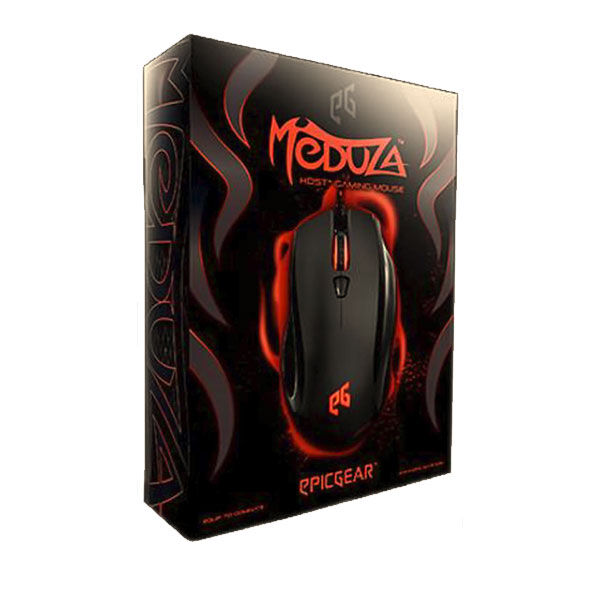 EpicGear Meduza Gaming miš HDST Laser Optički USB 6030DPI 7 tastera 2m kabl, Crni