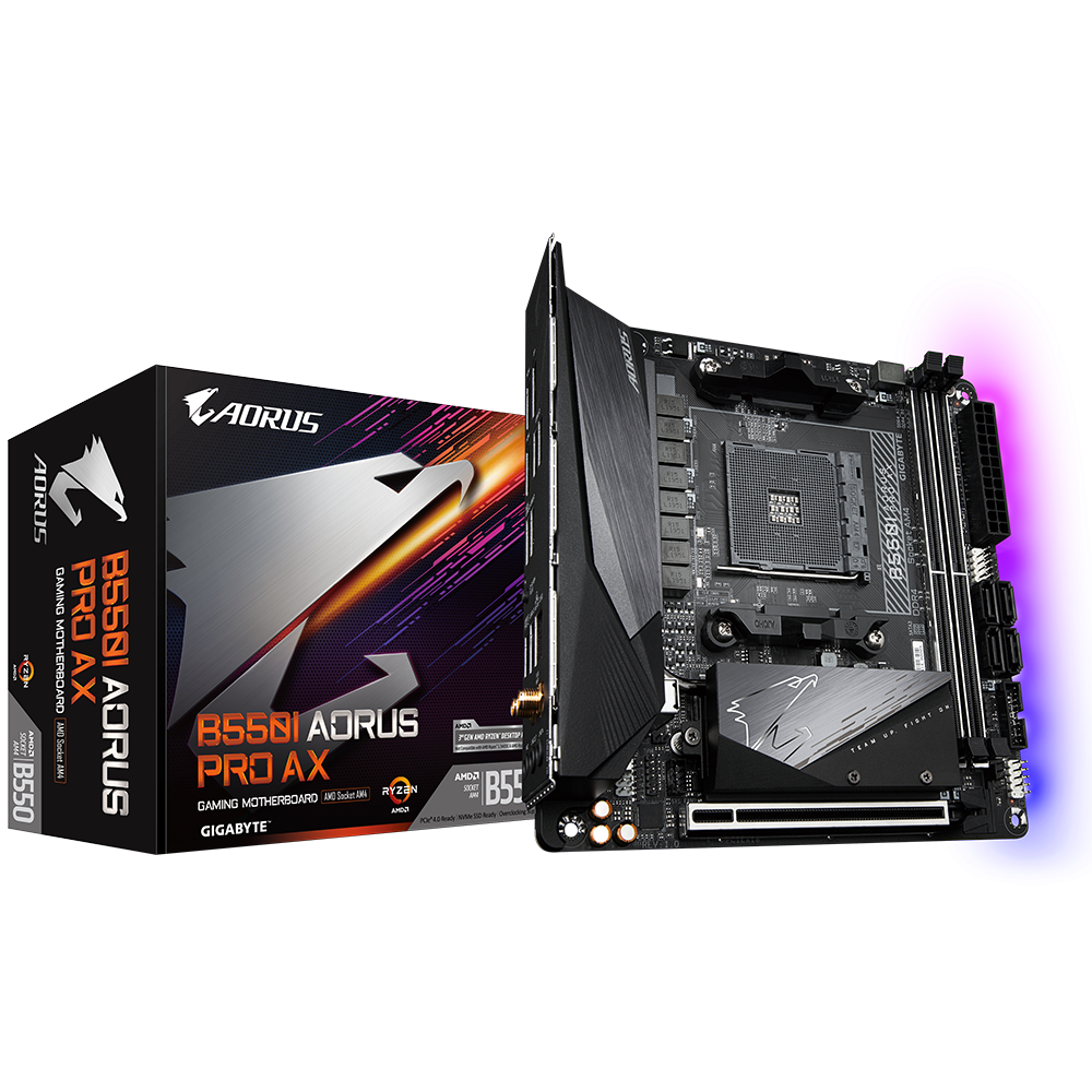 Gigabyte B550I AORUS PRO AX Socket AM4 mini ITX AMD B550 Matična ploča