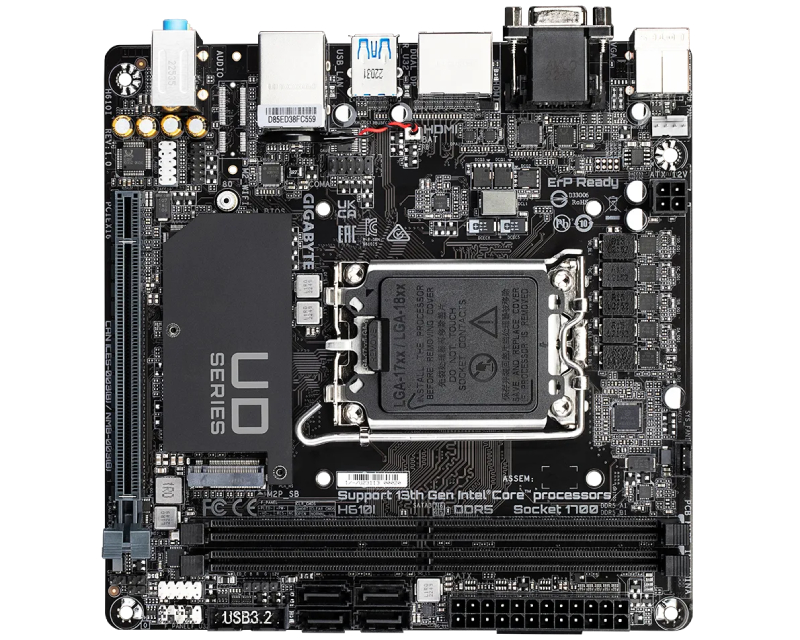 Gigabyte H610I rev. 1.x matična ploča