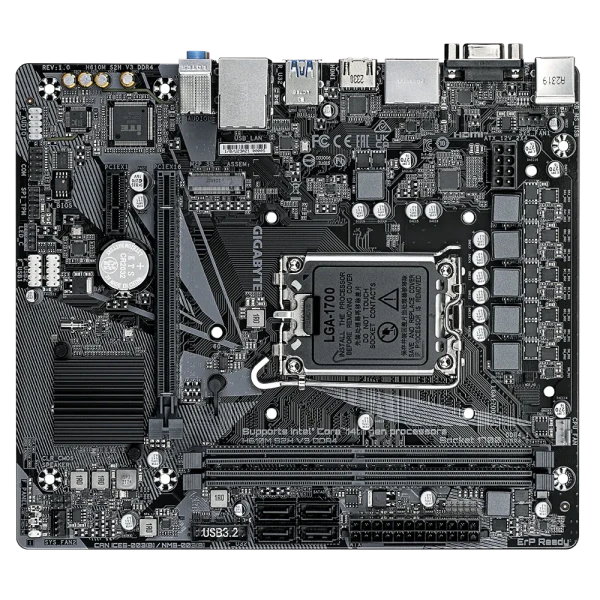 Gigabyte H610M S2H V3 DDR4 Matična ploča 1700 VGA/DVI/DP/HDMI/M.2