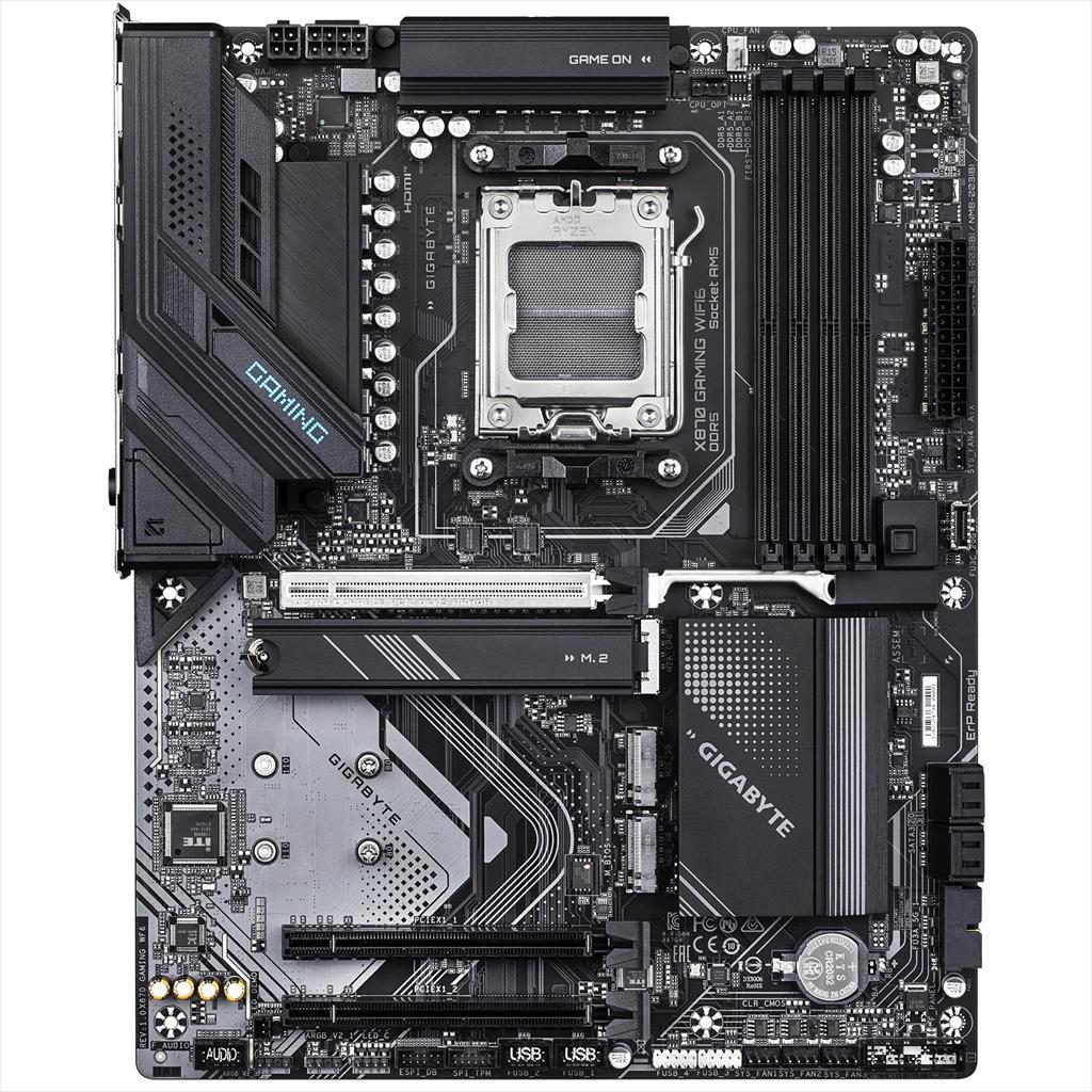 Gigabyte Am5 Ks870 Gaming Vifi6 4Ksddr5 8200Mhz (Oc) 1Kspciek16 5.0 2Kspciek16 3.0 4Kssataiii 3Ksm.2 Hdmi 2.5Gbe