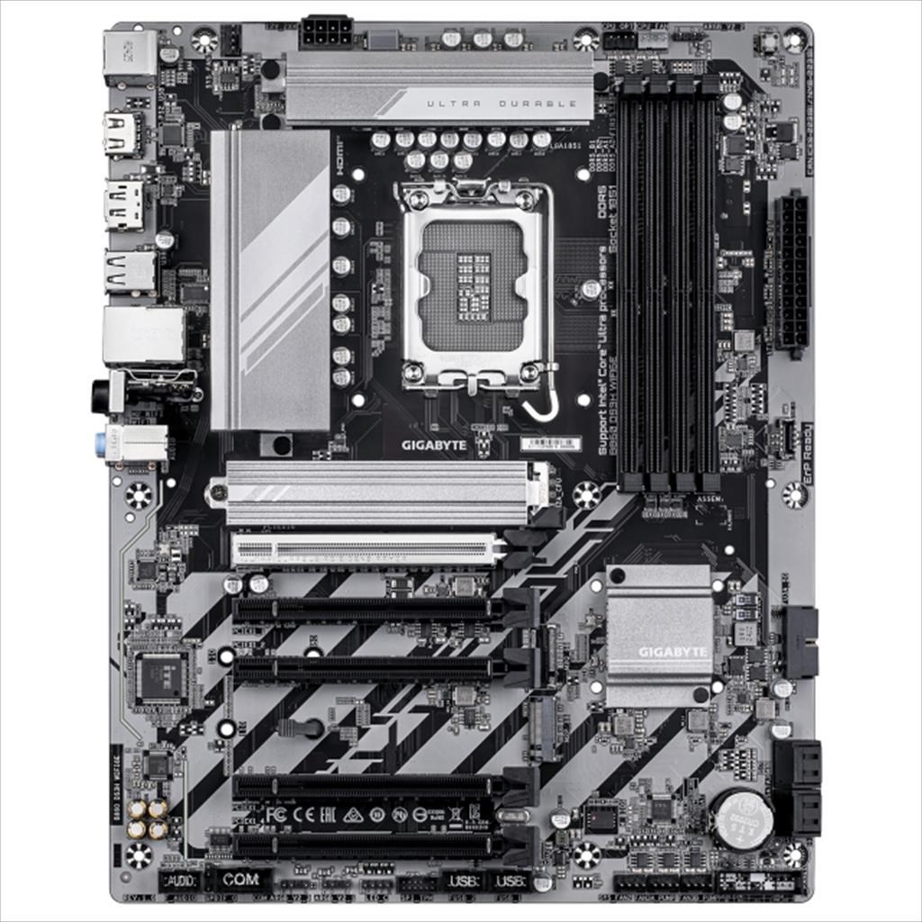 Gigabyte 1851 B860 Ds3H Vifi6E Matična ploča 4Ksddr5 9066Mhz(Oc) Pciek16 5.0 4Kspciek1 4.0 2Ksm.2 4Kssataiii Dp Hdmi 2.5Gbe Lan
