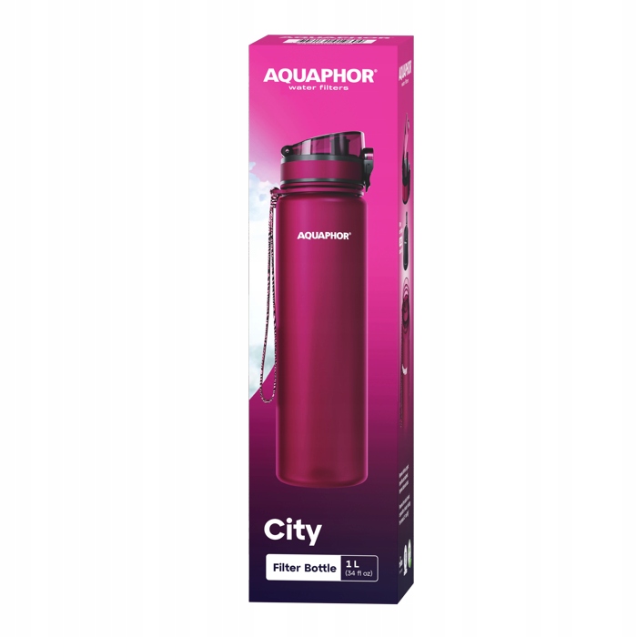 Aquaphor City MAXI filtrirajuca flasa 1 l bordova