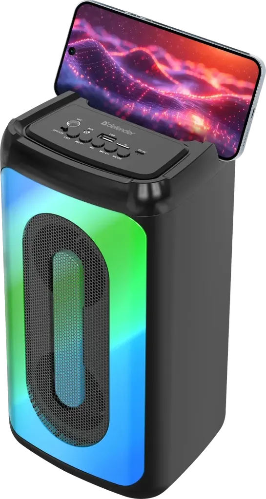 Defender Concerto Karaoke sistem LED backlight BT 5.3 FM MP3 USB microSD Mikrofоn 20W TWS