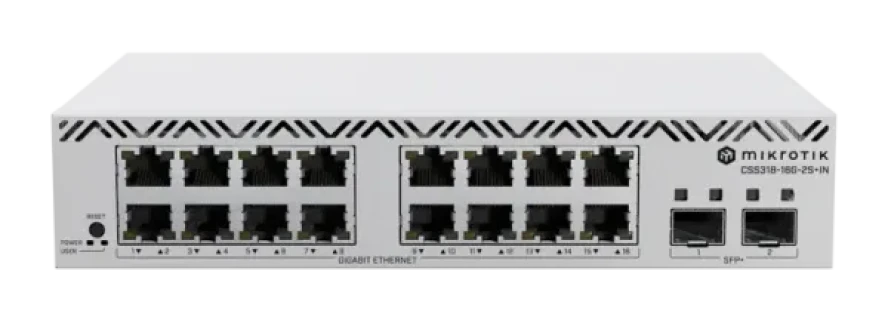 MikroTik CSS318-16G-2S+IN Switch 16x Gigabit 2x SFP+