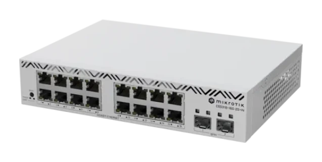 MikroTik CSS318-16G-2S+IN Switch 16x Gigabit 2x SFP+