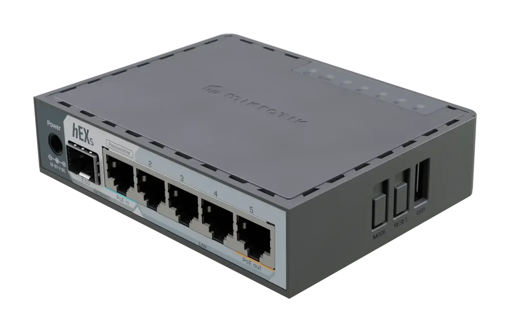 MikroTik E60iUGS Ruter hEX S 5 x GB LAN/1 x WAN/2.5GbE SFP + USB3.0