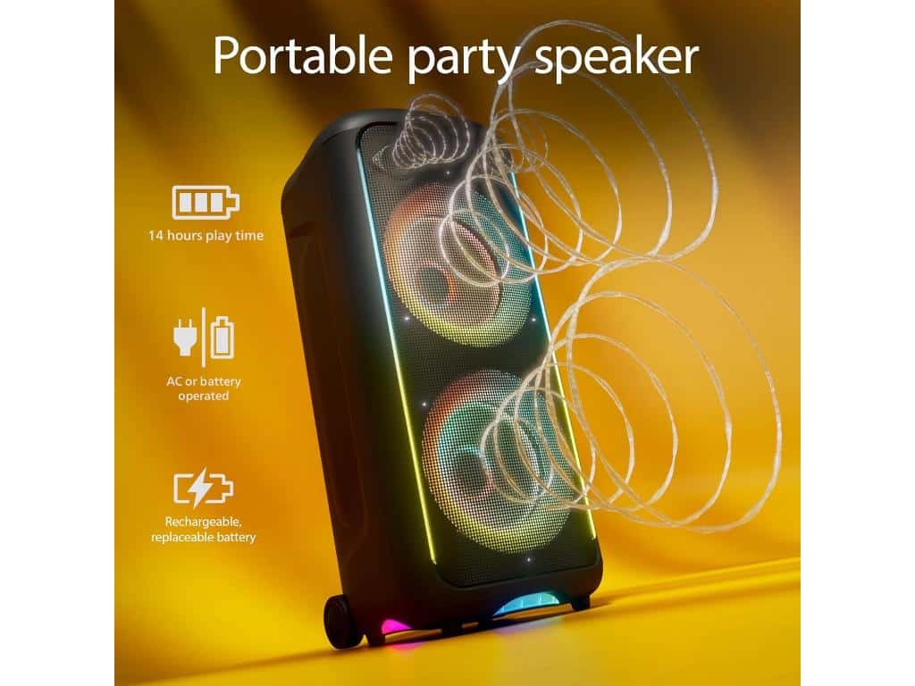 Philips TAX5000E/10 Bluetooth zvučnik 200 W, Crni