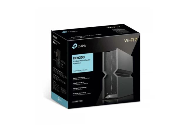 TP-Link Archer BE550 Ruter 9300mMbps 4 x 2.5G Lan 1 x 2.5G WAN USB, Crni
