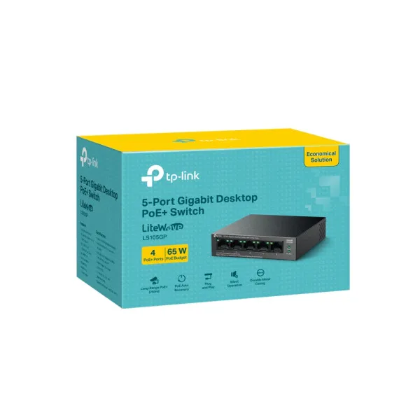 TP-Link LS105GP LAN Switch 5x1G 4PoE 65W