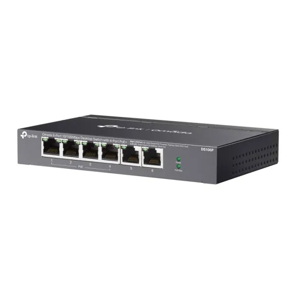 TP-Link DS106P LAN Switch 6x1G 4PoE 67W