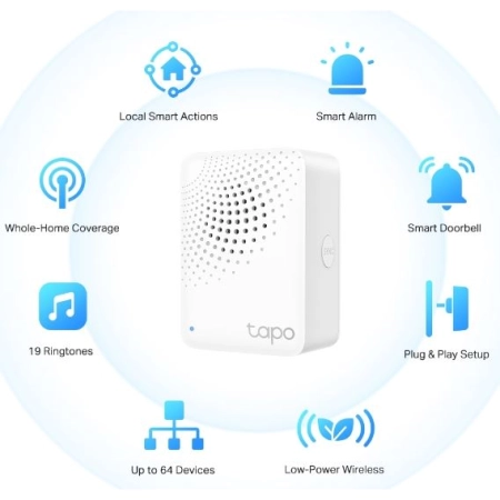 TP-Link Tapo H100 Smart IoT čvorište sa zvonom, Belo