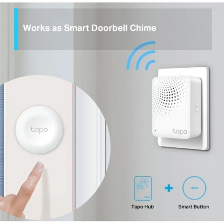 TP-Link Tapo H100 Smart IoT čvorište sa zvonom, Belo