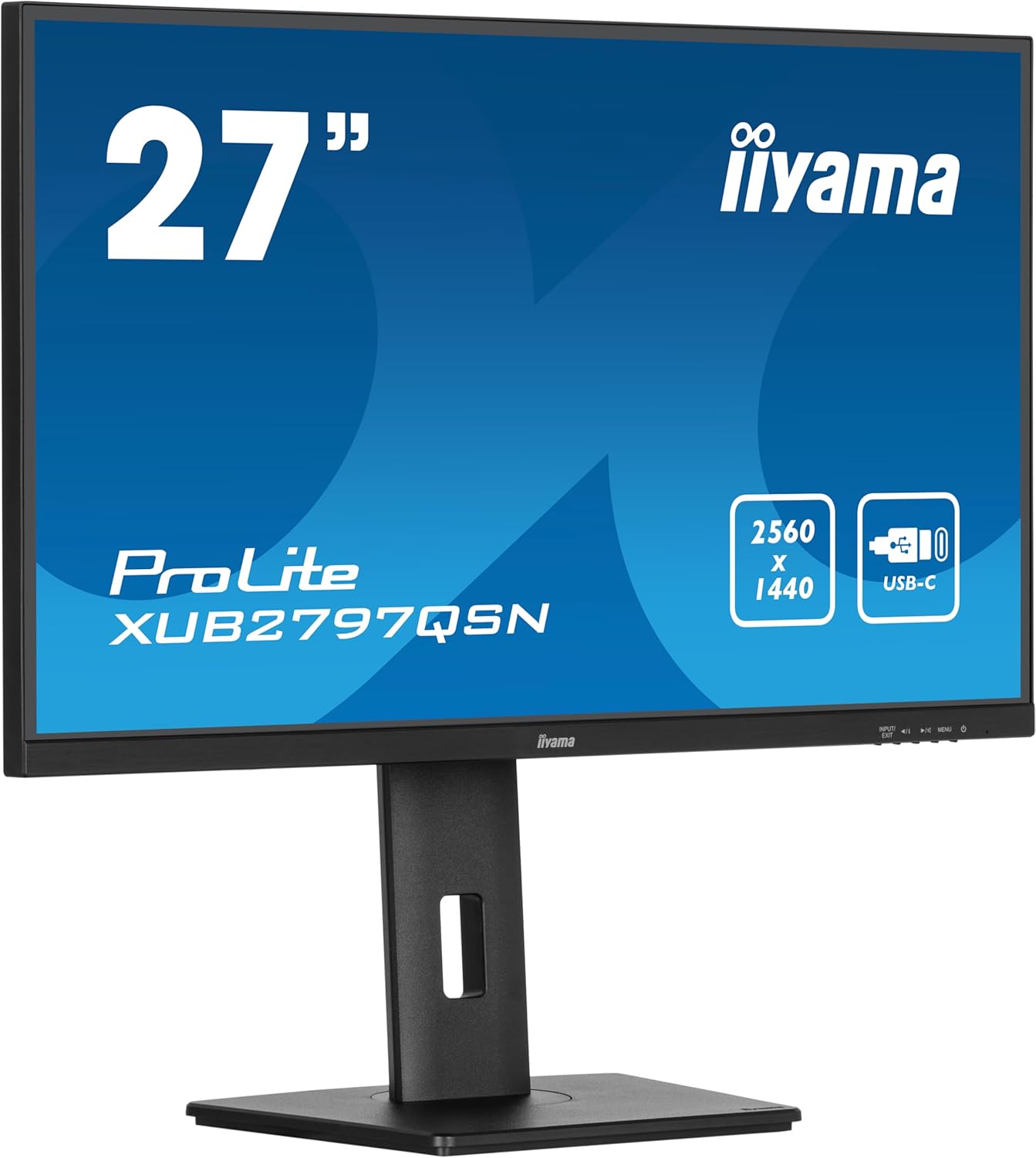 Iiyama XUB2797QSNP-B1 Monitor 27" 2560 x 1440 QHD WQHD IPS 100 Hz HDMI DP
