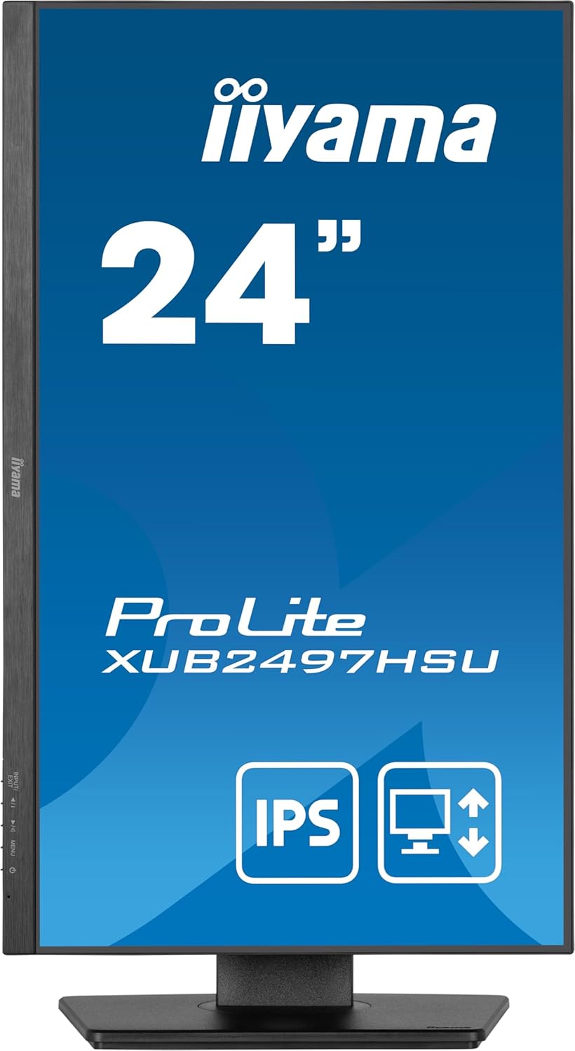 IIYAMA XUB2497HSU-B2 Monitor 24" 1920 x 1080 Full HD IPS 100 Hz HDMI DP Zvucnici