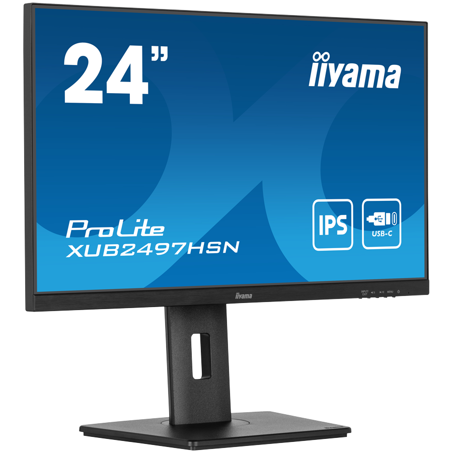 Iiyama XUB2497HSN-B2 Monitor 24" 1920 x 1080 Full HD IPS 100 Hz HDMI DP pivot