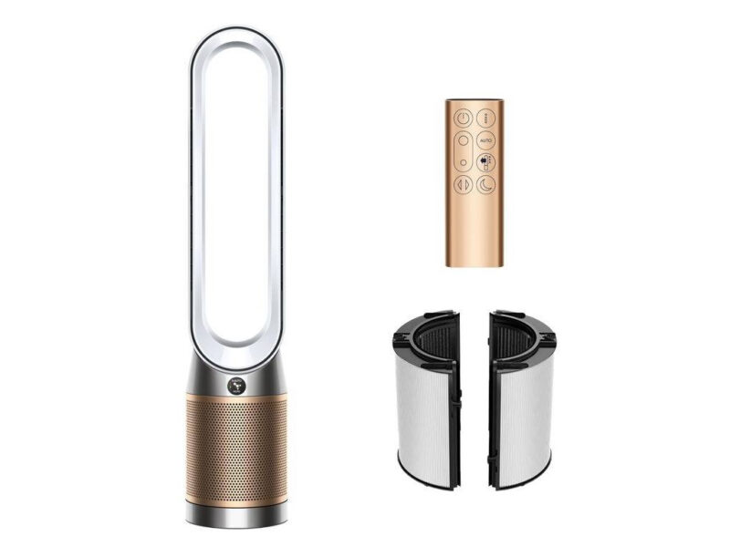 Dyson TP12 Purifier Cool PC2 DE NOx Prečišćivač vazduha i ventilator, Belo/Zlatni