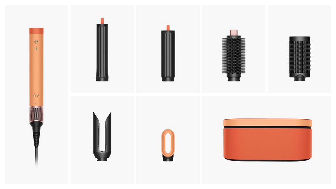 Dyson Airwrap Co anda 2x 264002 Stajler za kosu Ceramic Apricot Topaz Straight Wavy