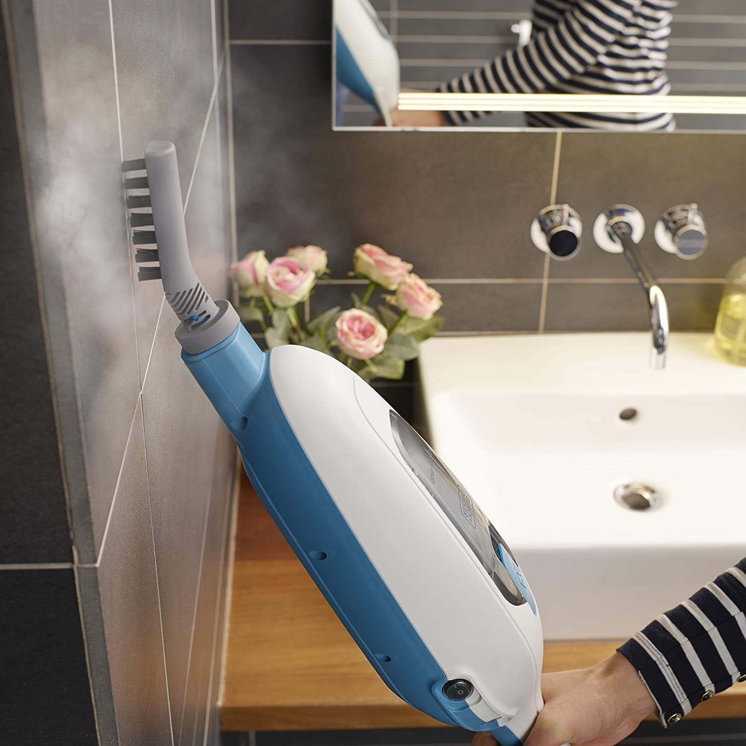Black & Decker FSMH13E5 Čistač na pari, Beli