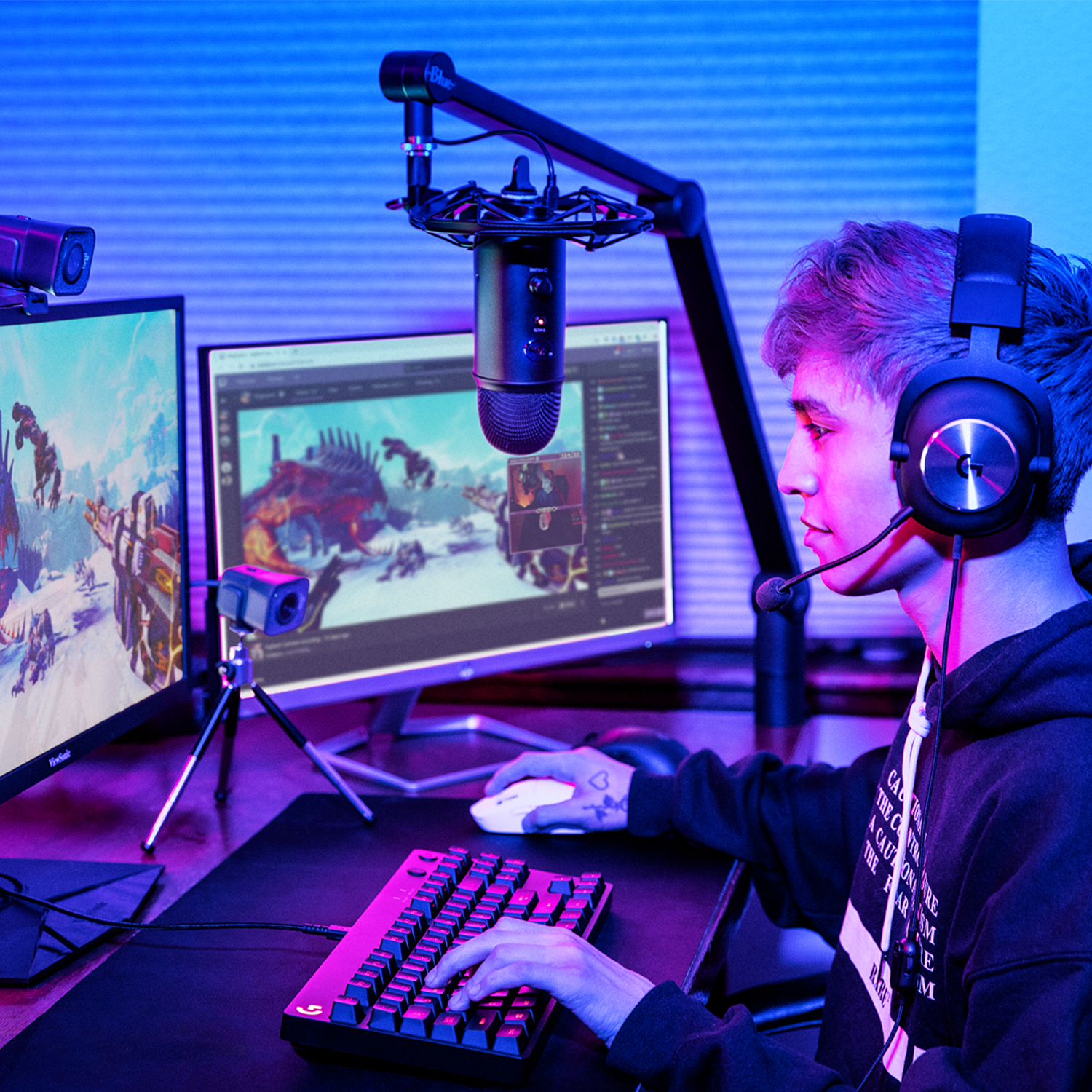 Logitech G Pro X Slušalice sa mikrofonom Trake preko glave 3,5 mm konektor, Crne