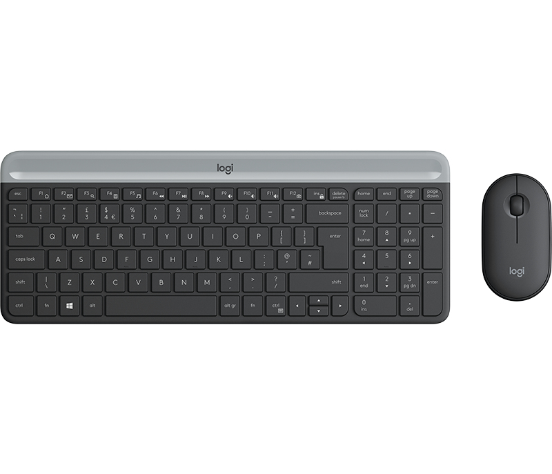 Logitech MK470 Slim Wireless Keyboard and Mouse Combo Graphite - US