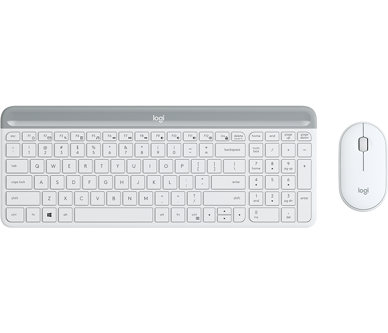 Logitech MK470 Slim Wireless Keyboard and Mouse Combo OffWhite - US