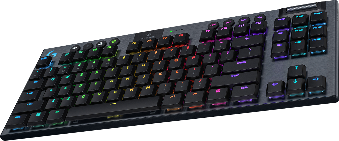 Logitech G915 Tenkeyless Lightspeed GL Tactile, Wireless Gaming Keyboard, US