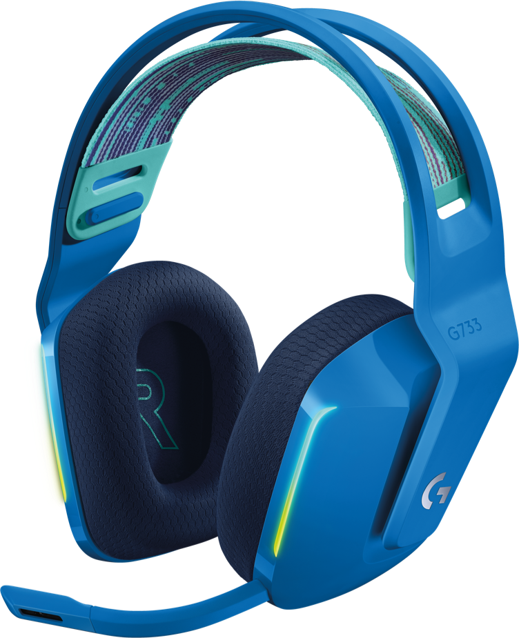 Logitech G733 Lightspeed Wireless RGB Gaming Headset, Blue
