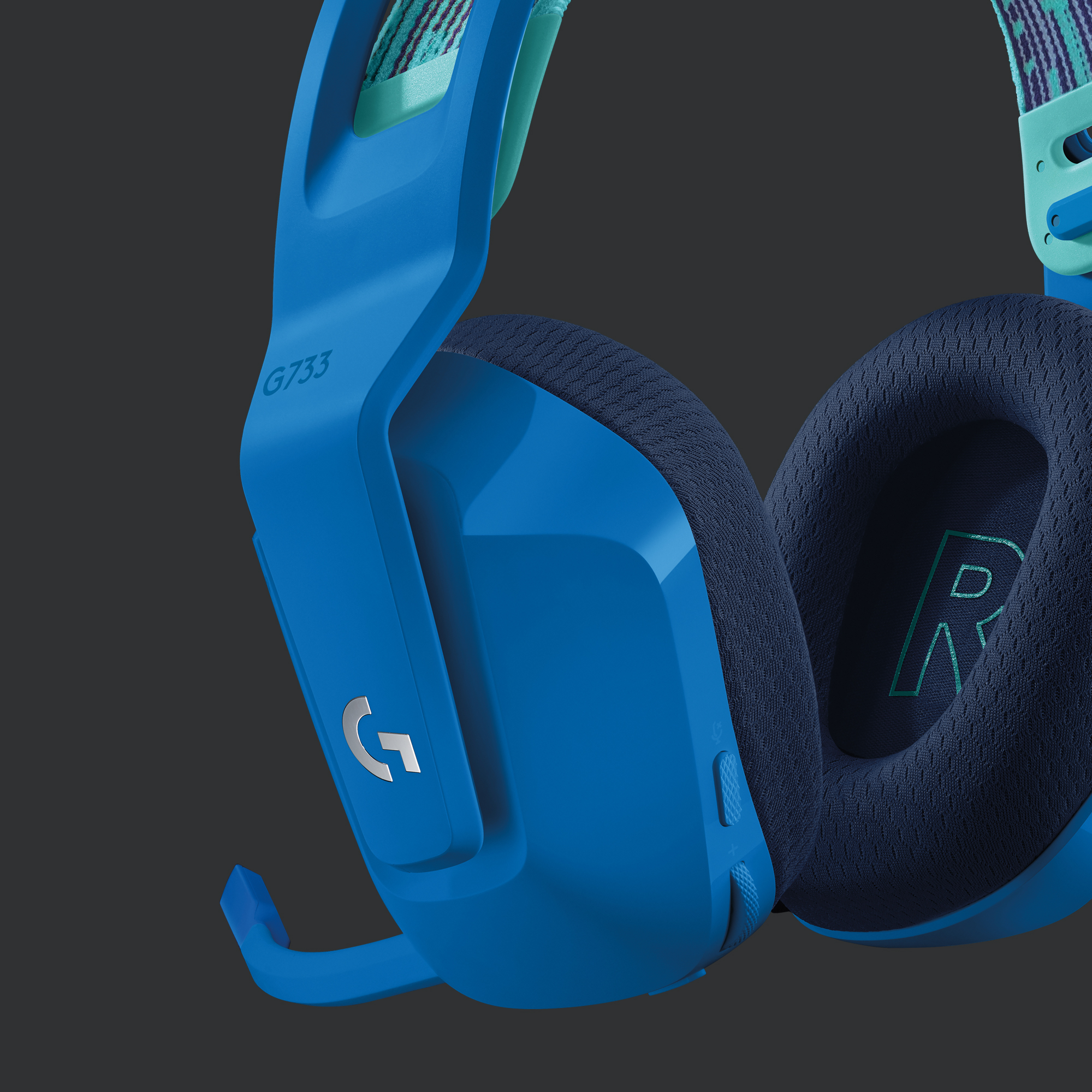 Logitech G733 Lightspeed Wireless RGB Gaming Headset, Blue