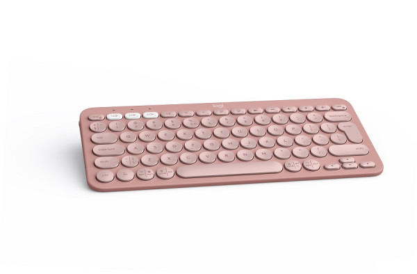 Logitech K380s Tastatura Pebble keys 2 tonal roze, Roze