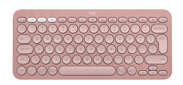 Logitech K380s Tastatura Pebble keys 2 tonal roze, Roze