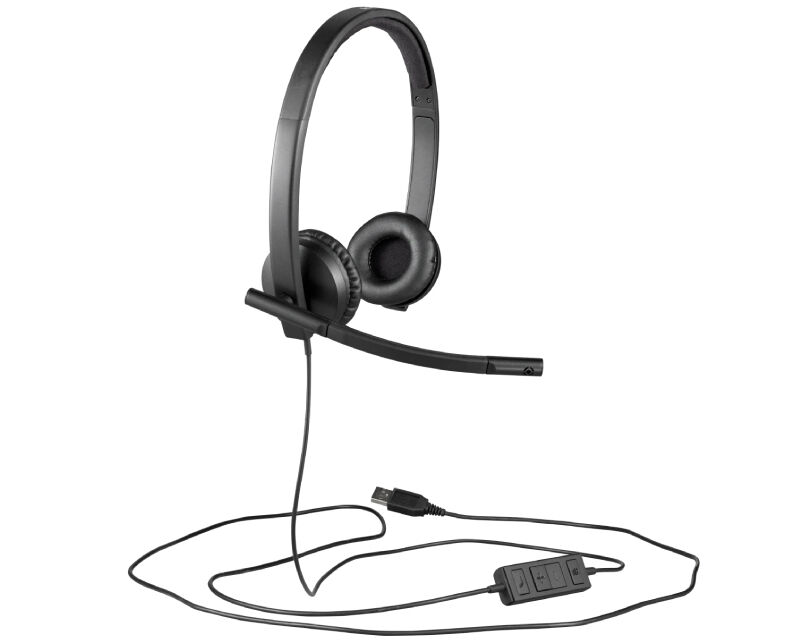Logitech H570e Stereo Slušalice Teams Version Žične USB-C, Crne