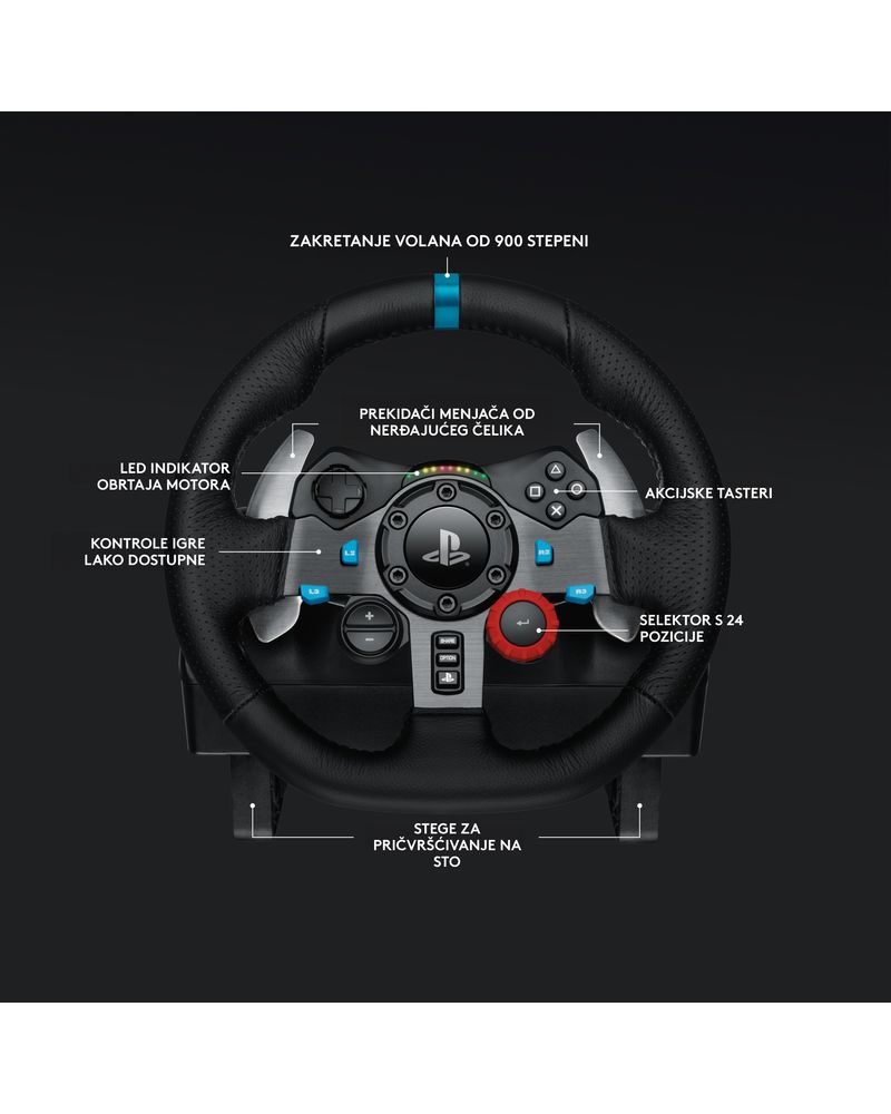 Logitech Volan G29 Racing Wheel + Logitech Shifter