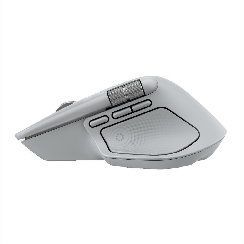 Logitech 910-007563 bezicni mis MX Master 4 sa Bluetooth-om za više uređaja bledo sivi, Bledo Sivi
