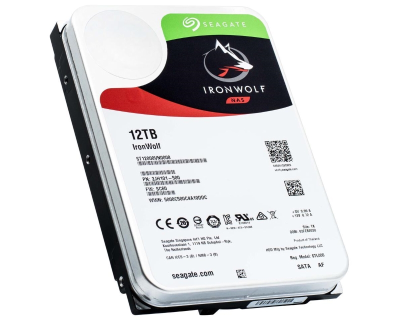 Seagate ST12000VN0008 Ironwolf hard disk 12TB 3.5" SATA III 256MB
