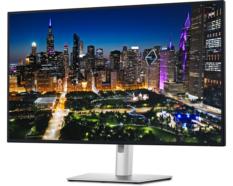 Dell U3225QE Monitor 31.5" 3840x2160 4K UHD IPS 120Hz 5ms HDMI USB-C, Srebrne boje