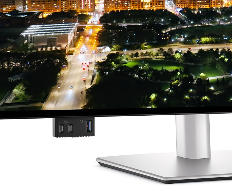 Dell U3225QE Monitor 31.5" 3840x2160 4K UHD IPS 120Hz 5ms HDMI USB-C, Srebrne boje